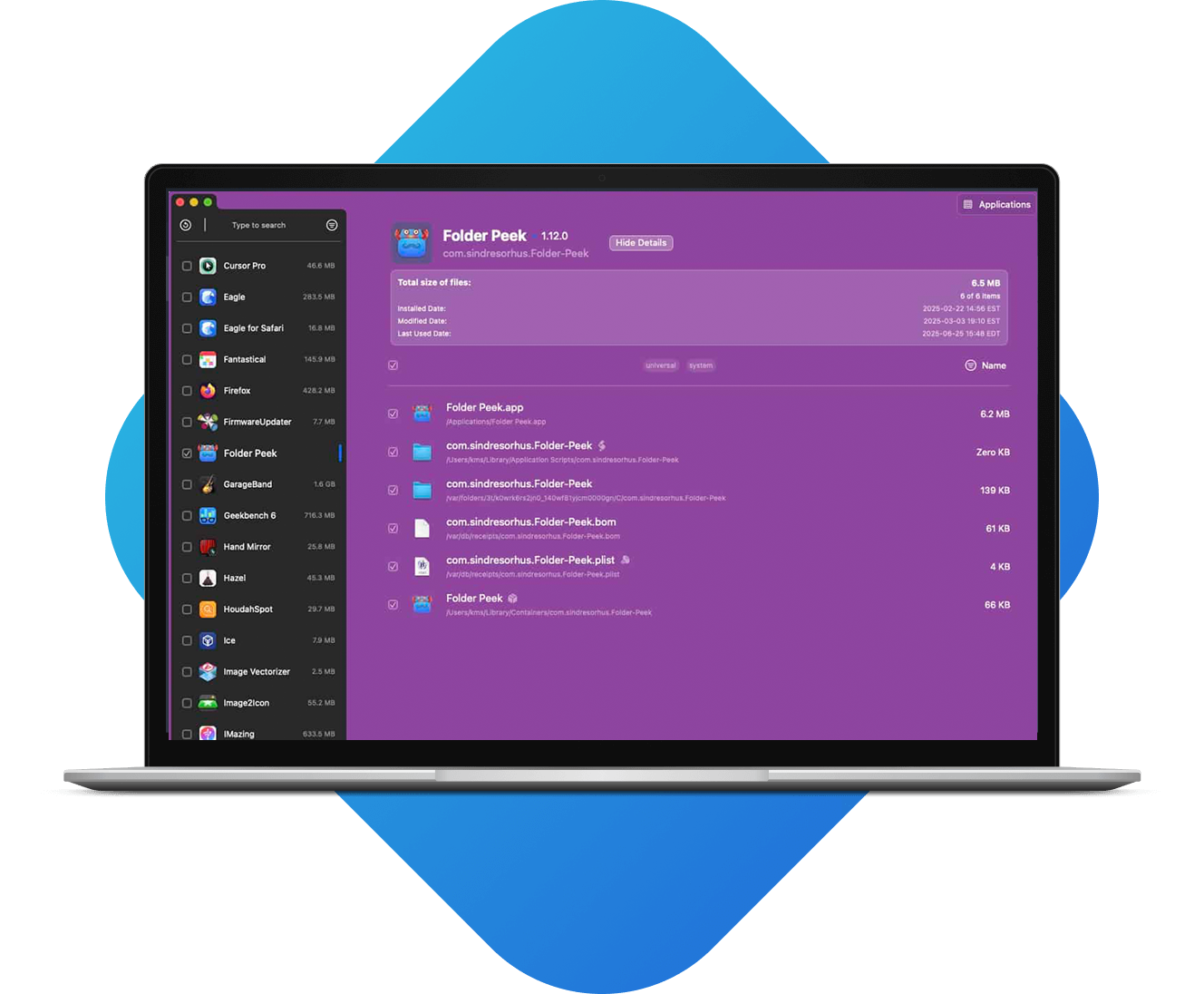 Macleaner junk cleanup view