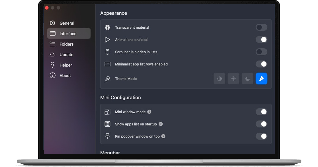 Macleaner multi component view